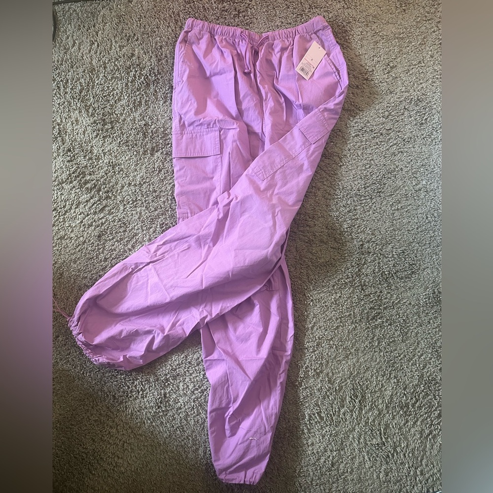 Purple Baggy Cargo Pants NWT